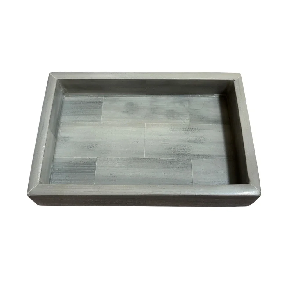 Pigeon & Poodle Bone Inlay Decorative Vanity Tray Rectangle Small Catchall